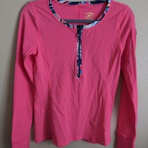 Lilly Pulitzer Pink Long Sleeve Women's Top Small
